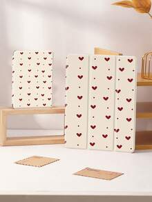 Kingsung 心形圆点图案平板电脑保护套，适用于 9.7/10.2/10.5/10.9/12.9/Pro 11、第十代、Galaxy Tab S6 Lite 10.4 英寸、Kindle Paperwhite 第十二代（2024 年发布）、Kindle 第十一代（2022 年发布）、Kobo Clara Colour，柔软防震，带智能支架/自动唤醒/睡眠功能 - 彩色 - 查看 3