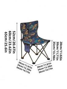 1 ultraleichter, tragbarer, faltbarer Klappstuhl mit Aufbewahrungstasche und Seitentaschen, mit Rückenlehne - für den Innen- und Außenbereich, Edelstahlrahmen, wasserdichter Oxford-Stoff-Sitz, schnelle Montage, perfekt für Camping, Strand, Picknicks, Angeln, Outdoor-Aktivitäten und Wandern, ideal für den Garten, Campingmöbel, tragbarer Sitz, Camping-Sofa