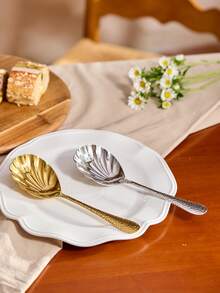 Cirelle 1 件/2 件不锈钢长柄厚公勺，坚固且深的餐具，适用于家庭和餐厅 - 彩色 - 查看 2