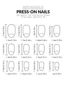 24pcs Short Oval Nail Stickers - French Minimalist Glossy, Passionate Rose Red Polka Dot, European & American Sweet Chic Styles, Full Coverage Easy Application, Suitable For Daily, Holiday Occasions, High Quality Adhesive Nail Stickers, Smooth Surface, Must-Have For Fashion Enthusiasts. Press On Nails - Multicolor - View 4
