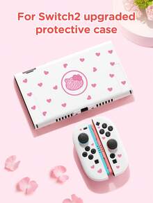 1pc Pink Heart, Bow & Leopard Print Kitten Pattern Protective Case Compatible With Nintendo Switch 2 (2025), Switch NS, Switch OLED, Switch Lite, Accessories For Nintendo Switch 2/Switch, Full Set Including Storage Pouch, Card Slot Dock, Best Gift For Switch Players - Multicolor - View 13