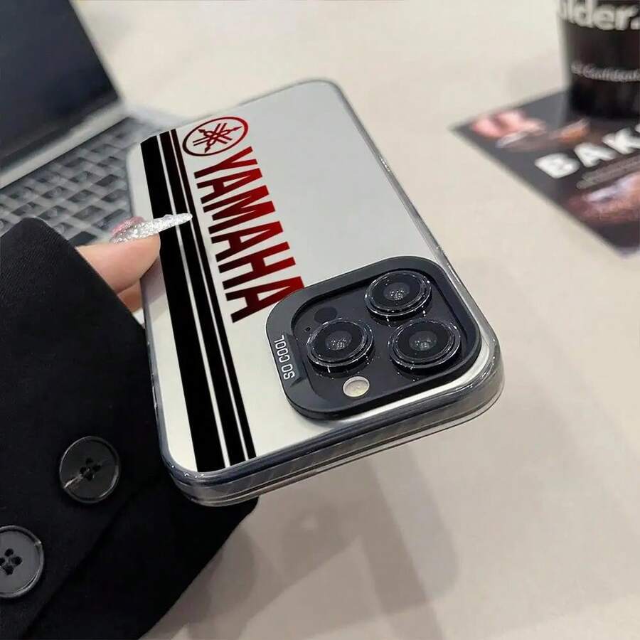 Motorcycle Phone Case Matte Colored Silver Compatible With 15 14 16 13 12 11 Pro Max Plus XS - Black6 - View 1