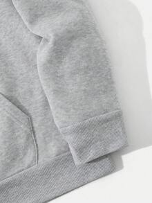 Sudaderas con capucha para parejas cómodas - Diseño lindo de gato y corazón, sudaderas ligeras de poliéster azul claro con bolsillos, ideales para uso casual y salidas de primavera/otoño, sudaderas con capucha para uso casual | Diseño juguetón de sudadera | Sudadera de poliéster - Prenda Única Gris para Mujer - Ver 5