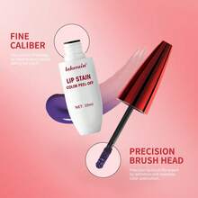 lakerain 1支纹身唇釉，可撕拉，持久保湿液体唇膏，防水，不沾杯，哑光妆效，滋养所有肤质，浆果/粉色/红色 - 彩色 - 查看 11