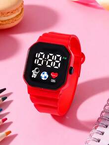 1pc Fashion LED Children's Electronic Watch With Time & Date Display, Suitable For Teenagers, Ideal Gift For Kids, Suitable For Daily, School, Sports - Multicolor - View 7