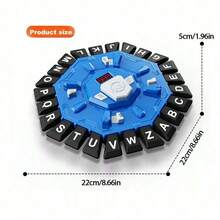 Alphabet Learning Game For Kids Ages 3+ - Interactive Letter Board Toy With ABC Blocks, Red & Blue Educational Family Fun, Strategy Game For Language Skills & Cognitive Development, Family Board Game | Playful Design | Engaging Game Play, Alphabet Toy|Christmas Birthday ThanksGiving Back To School Easter Holiday Children's Day Easter NewYear Gift For Boys Girls - Multicolor - View 6