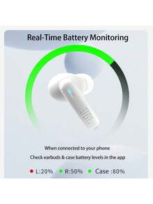 JBL WAVE BEAM 2 In-Ear Active Noise-Cancelling Headphones, Intelligently Adapt To Ambient Noise Reduction, IP54-Rated Rain And Sweat Resistance, Black