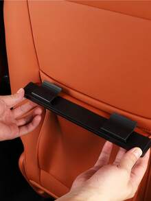 1个磁性PU皮革车载垃圾桶 - 大容量后座垃圾桶，带多功能隔层，易于安装，附赠垃圾袋，时尚黑色外观 - 彩色 - 查看 9