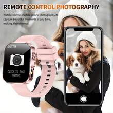 ERUN The Latest Smartwatch With Touch + Physical Buttons, Magnetic Charging, 180 MAh Battery, Water Drink Reminder, Sleep Monitoring, Call Reminder, Message Reminder, Sedentary Reminder, Alarm Reminder, Stopwatch, Bluetooth Calling, Bracelet Finder, Wrist Raise To Light Up Screen, Weather Notification