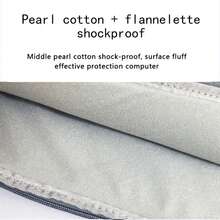 Geantă subțire din catifea pentru laptop, husă interioară pentru laptop, servietă de afaceri, husă de protecție pentru tabletă, geantă pentru laptop, husă pentru laptop, husă pentru laptop pentru călătorii, impermeabilă, portabilă, pentru bărbați, genți pentru laptop - Negru - Vizualizare 6