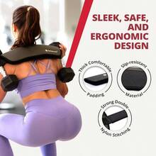 OG Belt - Exercise Hip Thrust Belt U2013 Dumbbells, Kettlebells, And Plates U2013 Slip - Resistant Padding Hip U2013 Gym, Home, And On - Go Workouts - Gray - View 3