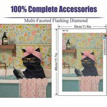 Kit de pintura de diamantes 5D "La vida de los gatos" segunda edición, pintura de diamantes completa con arte de diamantes, una idea de regalo única para amigos y familiares