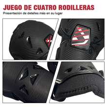 Motorcycle Knee & Shin Protection - 黑色 - 查看 2