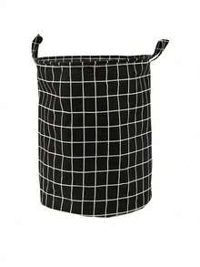 1 coș de rufe rotund pliabil - durabil și de mare capacitate, coș portabil pentru haine murdare cu mâner ușor de transportat - potrivit pentru casă, cămin, depozitare în călătorii, coș de rufe