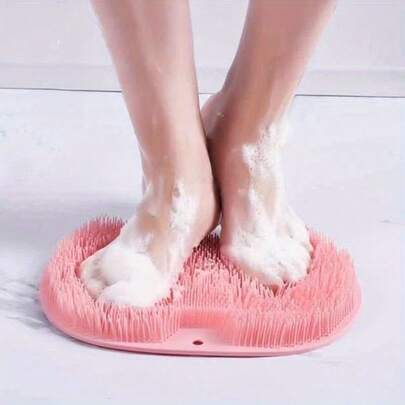 1 pezzo Spazzola da bagno multifunzionale e comoda - Con cuscinetto massaggiante, tappetino antiscivolo per doccia, senza bisogno di elettricità o batterie