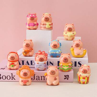 Bộ 1/3/5/8/12/18/24 món đồ chơi bóp hình chuột hamster dễ thương ngẫu nhiên, đồ chơi bóp hình động vật sống động, giúp giảm căng thẳng, thích hợp làm quà tặng cho người lớn và trẻ em, đồ chơi giảm áp lực giác quan dễ thương.
