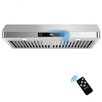 SNDOAS Under Cabinet Range Hood 30 Inch,Stainless Steel Ducted/Ductless Range Hood With Touch/Gesture/Remote Control,700CFM & 3-Speed Kitchen Stove Vent Hood,Baffle Filters,3 Air Vents