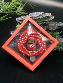 99pcs Faux Pearl Prayer Beads Rosary Counter With Rhinestone Decor 2pcs Transparent Jewelry Box, For Counting In Sports, Prayer, Golf, Great Gift For Holidays - Multicolor - View 13