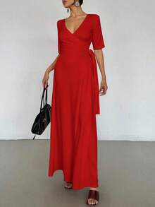 Women Prom Dresses - Red - View 1