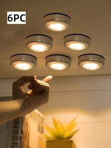 1 cái/4 cái/6 cái/10 cái Đèn tủ quần áo, Đèn ngủ phòng ngủ, Đèn vòi nước, Đèn LED dán giường, Đồ dùng ký túc xá sinh viên, Đèn vòi nước, Đèn khẩn cấp, Đèn tủ, Đèn đầu giường (Ánh sáng ấm, Ánh sáng vàng) - Màu vàng - Xem 14