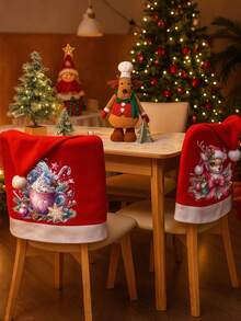 Dekorasi Kamar Anak yang Disesuaikan, Sarung Kursi, Pola yang Dapat Disesuaikan, Eksklusif Natal - Merah - View 2