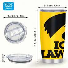 1pc 20 Oz Stainless Cup, Eclipsing The Midwestern Sunshine Trifect, Easy One Handed Operation For Busy Lifestyles, Kitchenware, Sipping Smoothies After A Workout, Ideal For Family& Friends, Coffee Cup