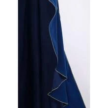 Women's Medieval Cloak Renaissance Velvet Cape With StandUp Collar Queen Princess Costume Halloween Christmasgift - Màu xanh lam - Xem 4