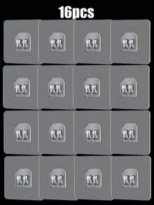 10 buc cârlige transparente pentru raft agățat, plasture de fixare pentru raft de depozitare pe perete, cârlig autoadeziv pentru fixarea coșului de depozitare, accesorii autocolante utilitare pentru dormitor, baie, bucătărie, living (6/8/16 buc)