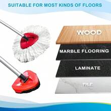 O Cedar 8 Pack Spin Mop RinseClean 2 System, Microfiber Reusable Mop Refills, 6 Mop Heads+ 1 Mop Base And 1 Scrub Brush Combo Set - trắng - Xem 8