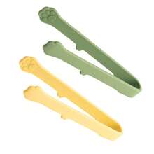 2 pezzi Mini pinze per alimenti in silicone, a forma di zampa di gatto, adatte per patatine, frutta, cubetti di ghiaccio, torte, pane, zollette di zucchero - Multicolore - Visualizzare 13