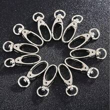 10/20pcs Rotating Trigger Clasp Metal Key Chain Spring Hook, For Hanging Key Chains, Dog Leashes, Crafts, Decorations, Bag Accessories