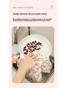 5/10pcs Reusable Kitchen Cleaning Cloths, Multi-Purpose Absorbent Dish Towels, Durable Cleaning Rags For Kitchen, Bathroom, Easily Removes Stains And Grease
