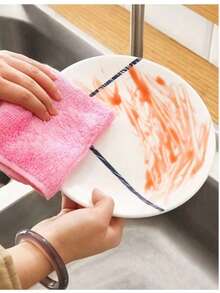 5 buc/10 buc/15 buc/20 buc lavete de bucătărie din fibră de lemn, lavete de curățare antiaderente pentru îndepărtarea grăsimii, cârpe absorbante fără scame pentru bucătărie, baie, casă