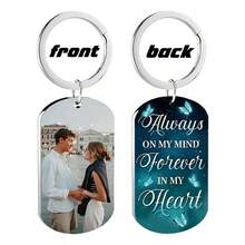 Customized Memorial Badge, Personalized Metal Keychain, Engraved Photo Necklace, Fashionable Pendant, Exquisite Customized Gift, Holiday Commemorative Items,Festive Calendar - Multicolor - View 50