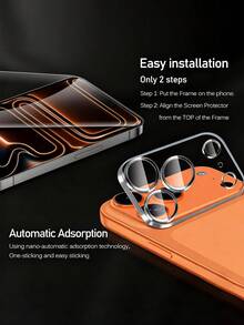 Bộ 6 trong 1 tương thích với iPhone 17 Pro Max, bao gồm 3 miếng dán màn hình cường lực (6.9 inch) và 3 miếng dán bảo vệ ống kính camera, tương thích với iPhone 17 Pro Max/17 Pro/17/17 Air/16 Pro Max/16/16 Plus/15 Pro Max/15/14/13/12/11, chống trầy xước, độ phân giải cao, phù hợp với ốp lưng điện thoại. - Trong sáng - Xem 4