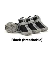 4双防水透气狗狗鞋 | 防滑、保暖、耐用 | 适合小型、中型和大型犬 | 雨天和户外活动必备 - 保护爪子，圣诞节/生日礼物佳选