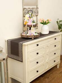 1/2/4/6/8 Stücke Set - Elegante einfarbige braune Tischsets, Tischläufer, minimalistischer chinesischer Stil - geeignet für Festtagsbankette und den täglichen Gebrauch in Küche, Esszimmer, Untersetzer, rechteckige Dekoration, Heimdekoration, perfektes Geschenkset Tischsets, Party Tischsets, Kaminsims Schal, Glasfenster Schal, Heimdekoration, Eingangsbereich Dekoration, Esszimmer Dekoration, Raumdekoration, Bettschal