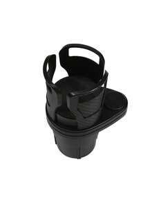 Schwarzer Auto-Getränkehalter 2-in-1 Multifunktions-Getränkehalter und Handyhalter für das Auto