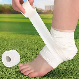 4 片弹性运动绷带 | 运动损伤恢复绷带，适用于运动员和健身爱好者的关节稳定包扎，透气耐用