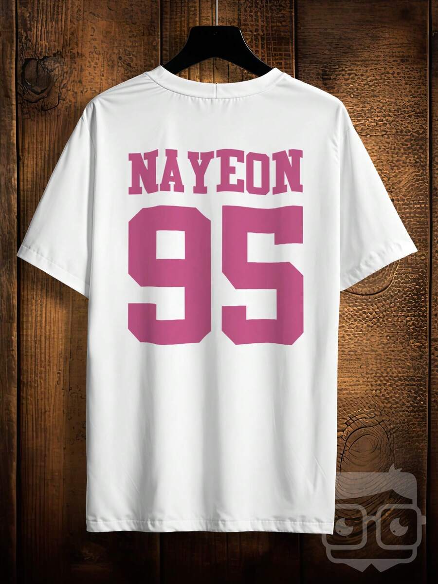 Twice Kpop Nayeon 95 Girl Group T-Shirt Ref 2352 VEST NERD - trắng - Xem 1
