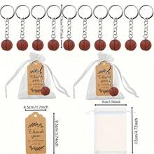 15/30pcs Simulation Creative Basketball Keychain Set, Fan Souvenir Event Gift Keychain, Sports Themed Party Gift, Backpack Decoration Accessories Christmas