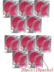 20pcs/10pairs Gel Eye Mask, Eye Care, Reduce Dark Circles, Smooth Fine Lines, Gel Eye Patches, Great Gift For Women, Friends, Christmas, Suitable For Both Men And Women