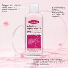 Oceaura Stretch Marks Oil, Anti-Wrinkle, Face Body Moisturizer For Stretch Marks, Sensitive Skin, All Skin Types, Improves Elasticity, Anti-Aging Firming, Nourishes Skin, Vegan Plant-Rich Nutrients, Fast Absorption, Throughout Pregnancy Skincare - White - View 8