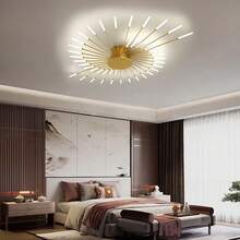 Đèn trần LED âm trần 28/30/42 đầu, có thể điều chỉnh độ sáng bằng điều khiển từ xa, chụp đèn bằng acrylic màu đen mờ hoặc vàng, thích hợp cho phòng ngủ, phòng khách, phòng ăn, bao gồm phần cứng lắp đặt, tùy chọn chiếu sáng nhiều màu, chiếu sáng tùy chỉnh, đèn kim loại và acrylic thiết kế pháo hoa - Nhiều màu - Xem 11