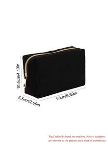 1 Pc Custom Heat Transfer Corduroy Pencil Case, With Customizable Text, An Essential Stationery Organizer, Makeup Bag, Toiletry Bag, And Travel Essential. Large Capacity, Suitable For School And Office Use. A Creative Gift, Perfect For Thanksgiving, Birthdays, And Back-To-School Seasons.