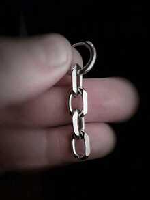 1 Paar einfache, massive Edelstahl-Creolen, vielseitig für den täglichen Gebrauch, unisex