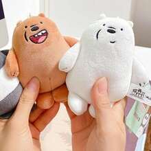 Riesiger We Bare Bears Plüsch Schlüsselanhänger - Kuschelige Großformat Dekoration für Taschen, Rucksäcke und mehr! Mit großem Bären aus weichem, kuscheligen Material - Weiss - Übersicht 5