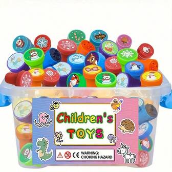 12/18 Homemade Christmas Stamps - Plastic Stamps In Multiple Colors, Used For Holiday Party Gifts, Gift Bag Fillers, Christmas Sock Fillers, DIY Crafts, Holiday Stamps, Fun Designs, Party Manuals, Christmas Stamps, Christmas Gifts, (Mixed Colors And Styles) New Year's Items