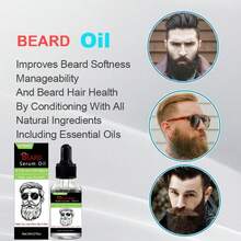 2 件男士胡须油，深层清洁，保湿，软化，胡须修饰油，30ml+30ml - 黑色-2只裝 - 查看 8