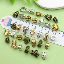 100 颗/包 混色吊坠珠 大孔珠 适用于 DIY 珠宝制作 手链 项链 配件